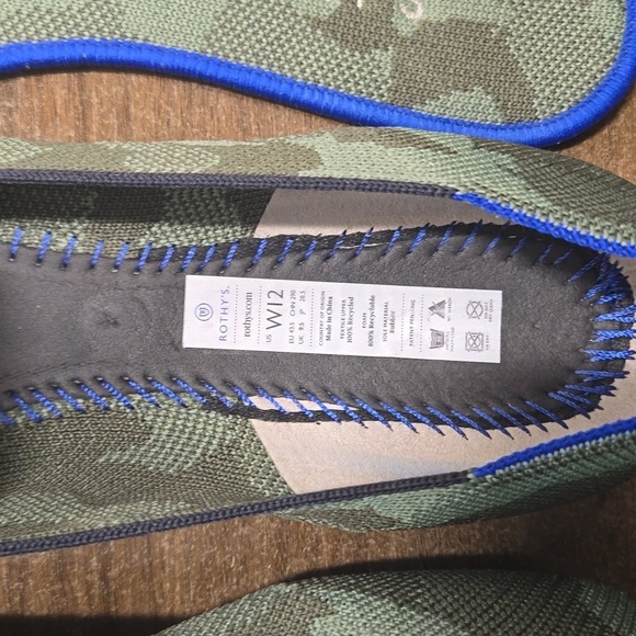 Rothy's The Loafer Classic Olive Green Camo Slip-On Flats Shoes-Size 12 - Picture 12 of 17